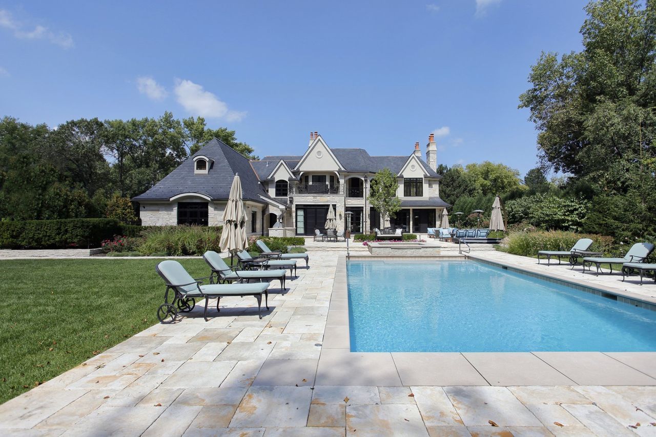 Rectangular Pool In Front Of The House — Cincinnati, OH — Western Hills Builders Supply Co.