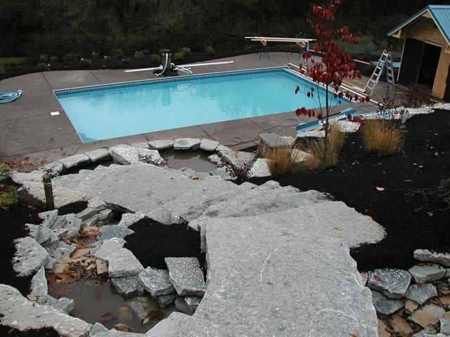 Down Stairs To Pool — Cincinnati, OH — Western Hills Builders Supply Co.