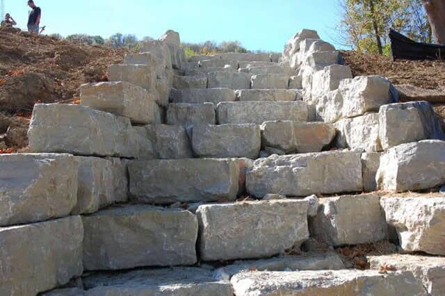 Stacked Huge Patio Stones — Cincinnati, OH — Western Hills Builders Supply Co.