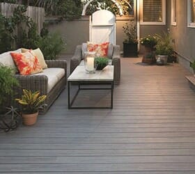 Sofa And Small Table On The Deck — Cincinnati, OH — Western Hills Builders Supply Co.