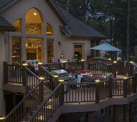 Deck Lighting At Night — Cincinnati, OH — Western Hills Builders Supply Co.