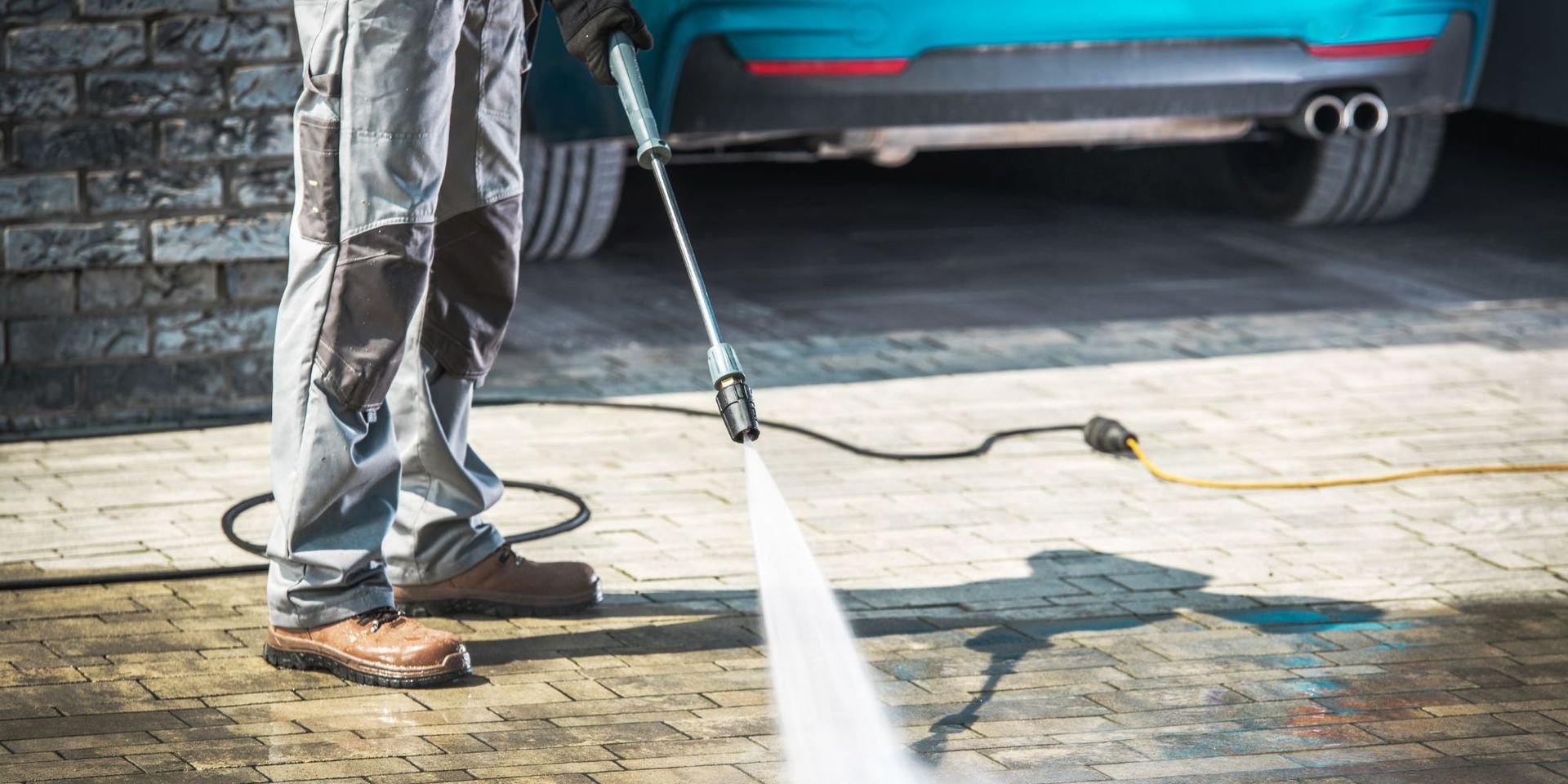 Concrete cleaning in Ohio.