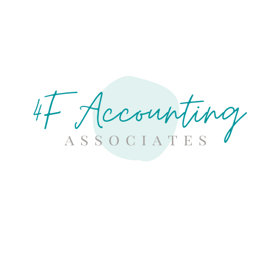 4F Accounting Associates logo in teal and gray on a white background