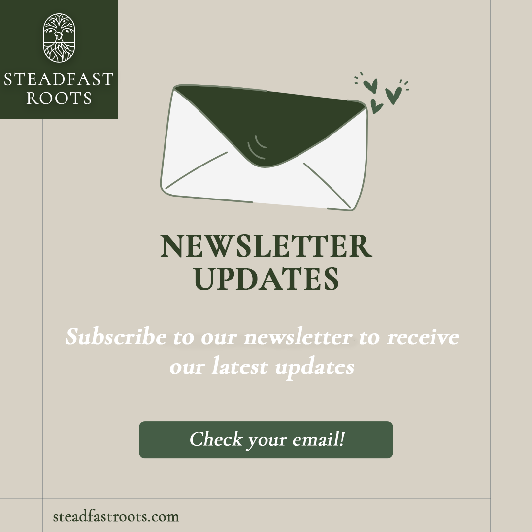 Newsletter updates sign-up graphic with envelope, green accents, and “Check your email!” button