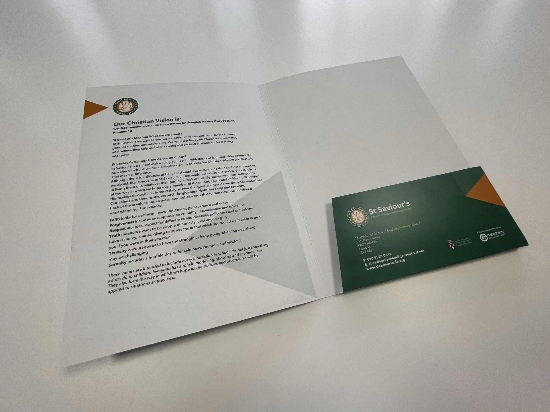 School Vision Prospectus brochure