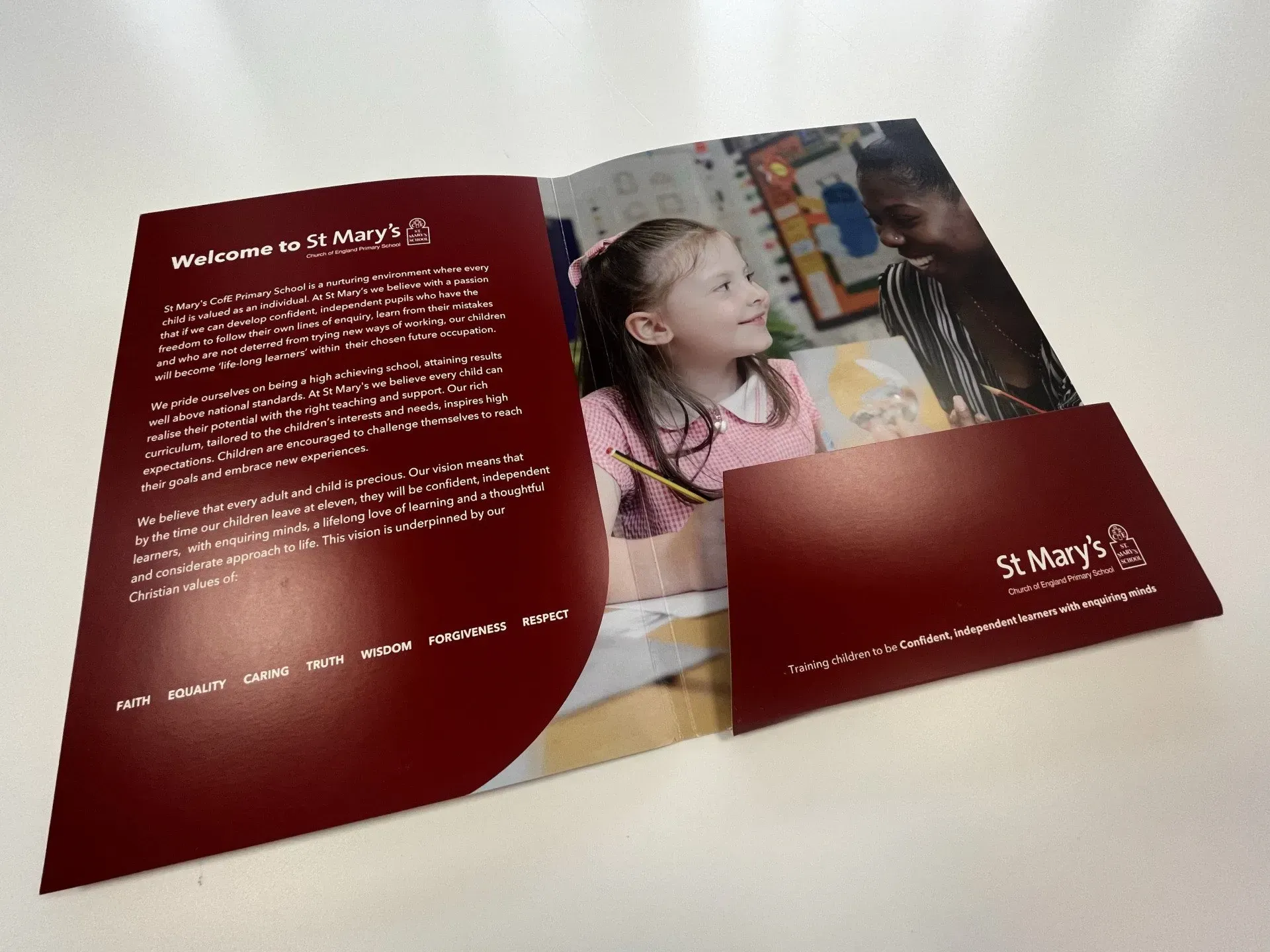 Warm welcome prospectus brochure