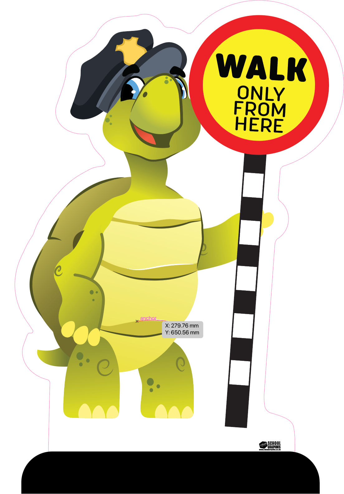school road safety parking sign
