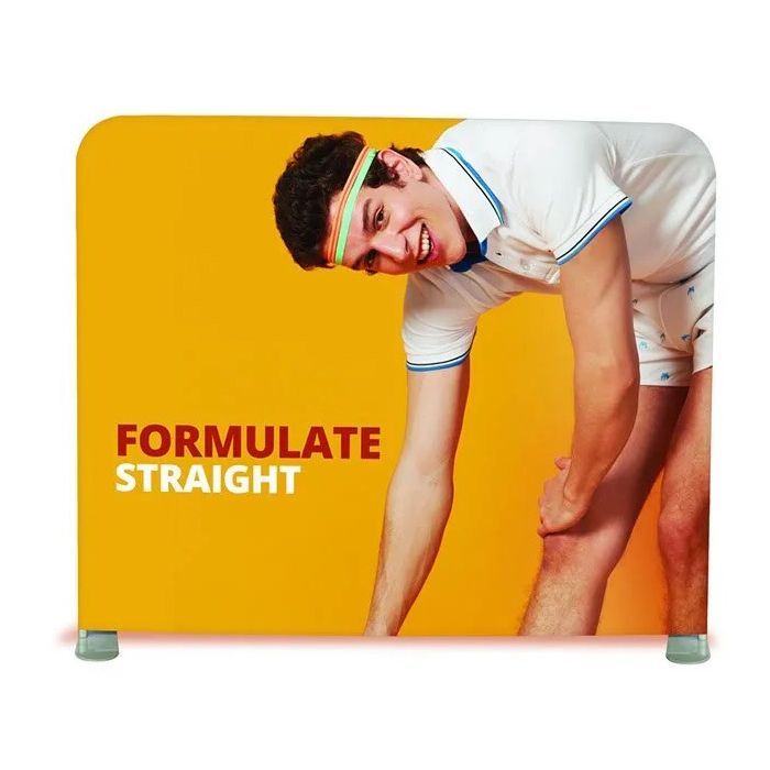 straight fabric display