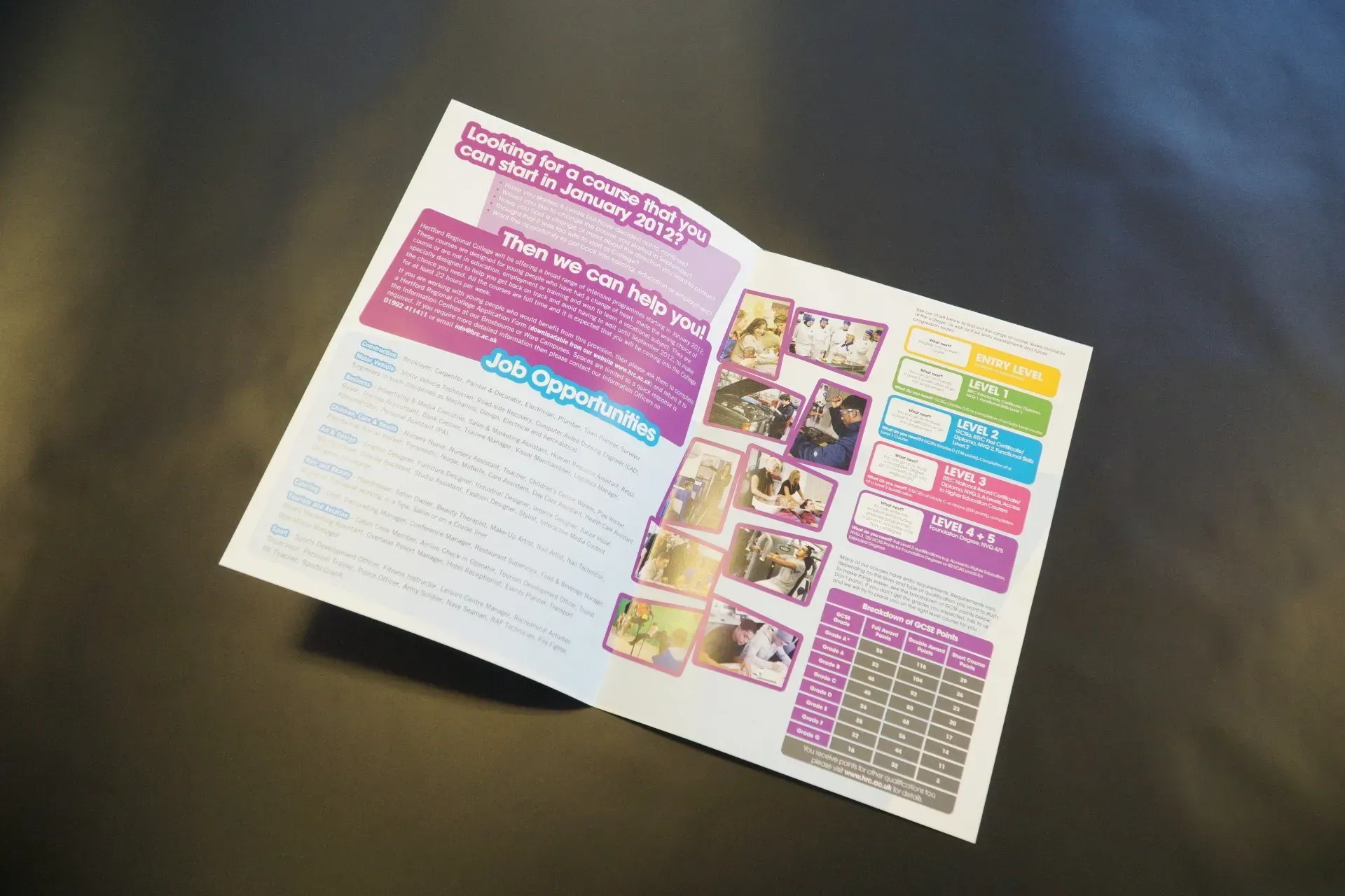 Course Job Opportunities prospectus brochure