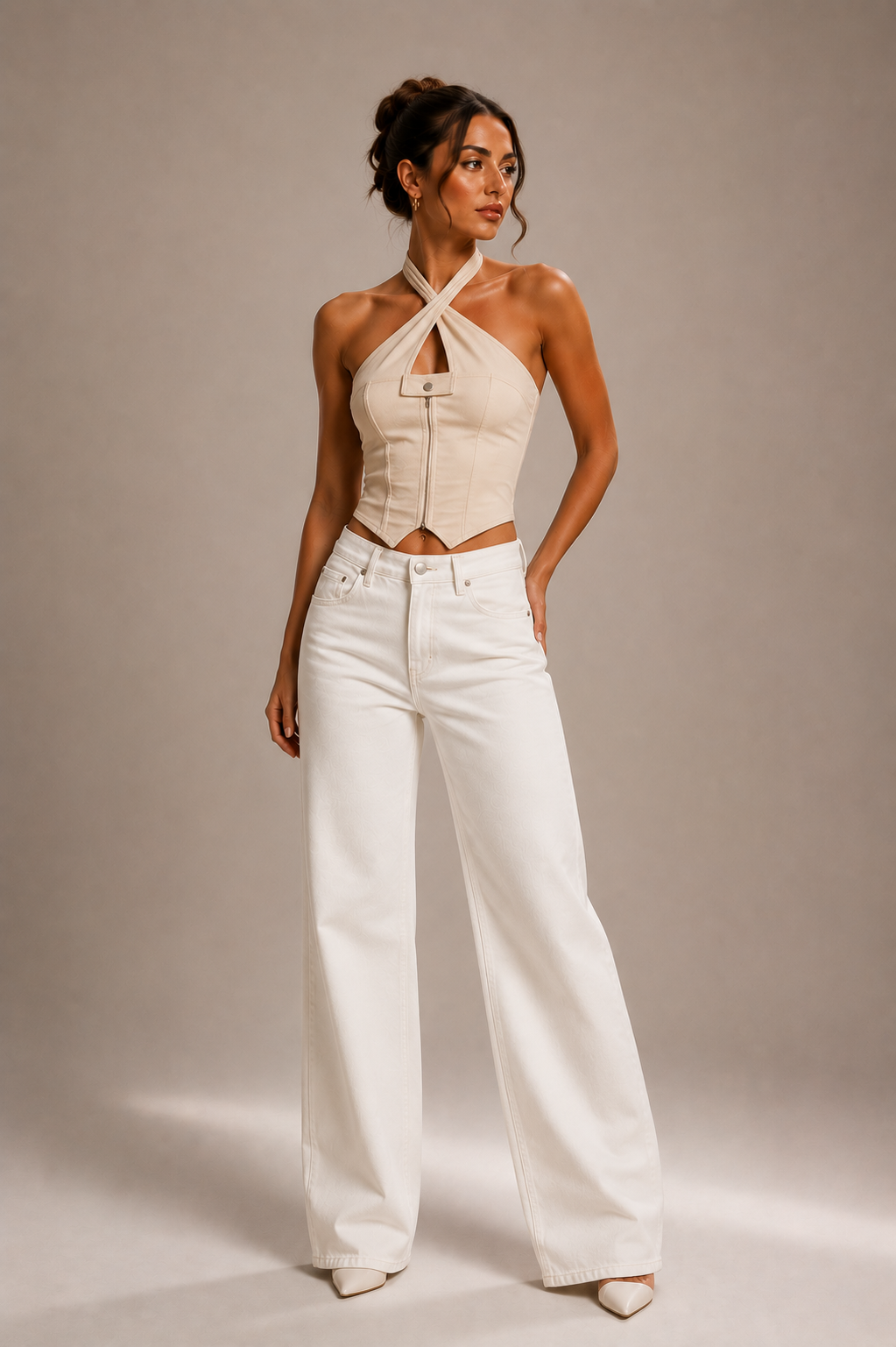 Sand Halter Ivory Set