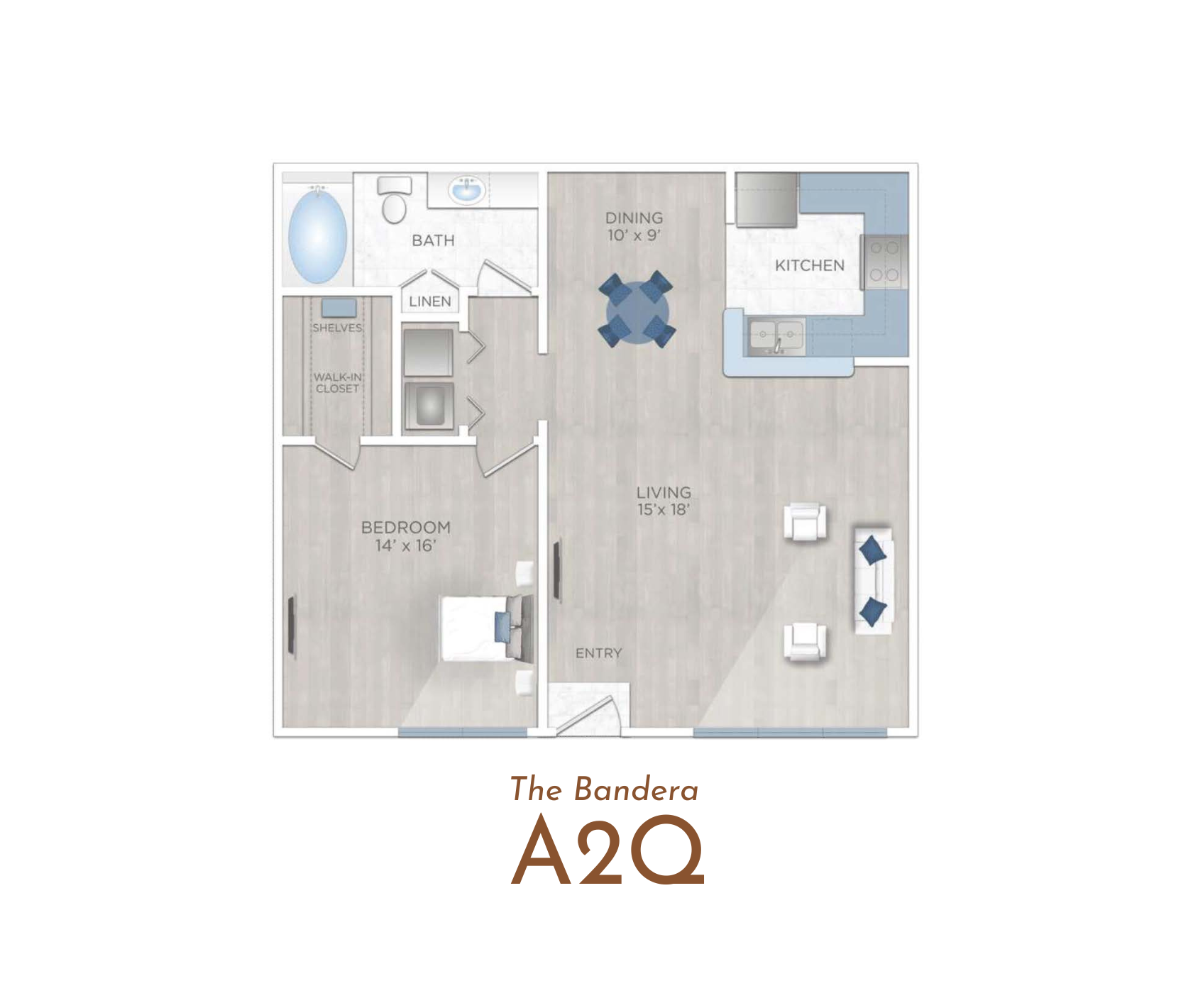 A2Q 1br, 1bth the Bandera