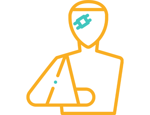 Accident and injuries icon