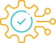 cogwheel and check mark