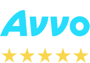 A logo for avvo with five stars around it
