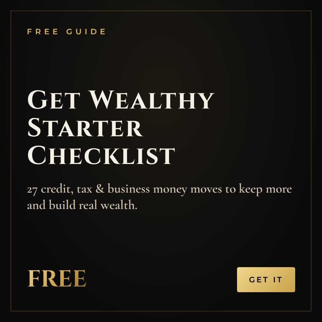 Get Wealthy Starter Checklist - Free Guide