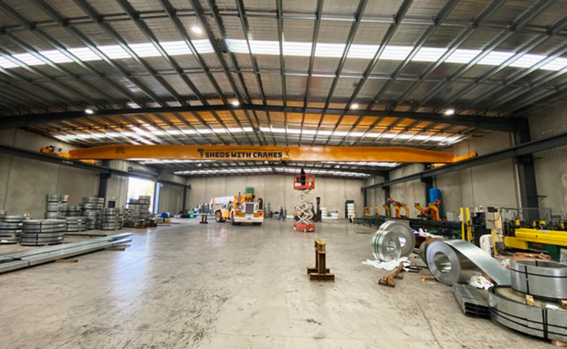 Sheds with Cranes Sheds with ZX Hoist Cranes