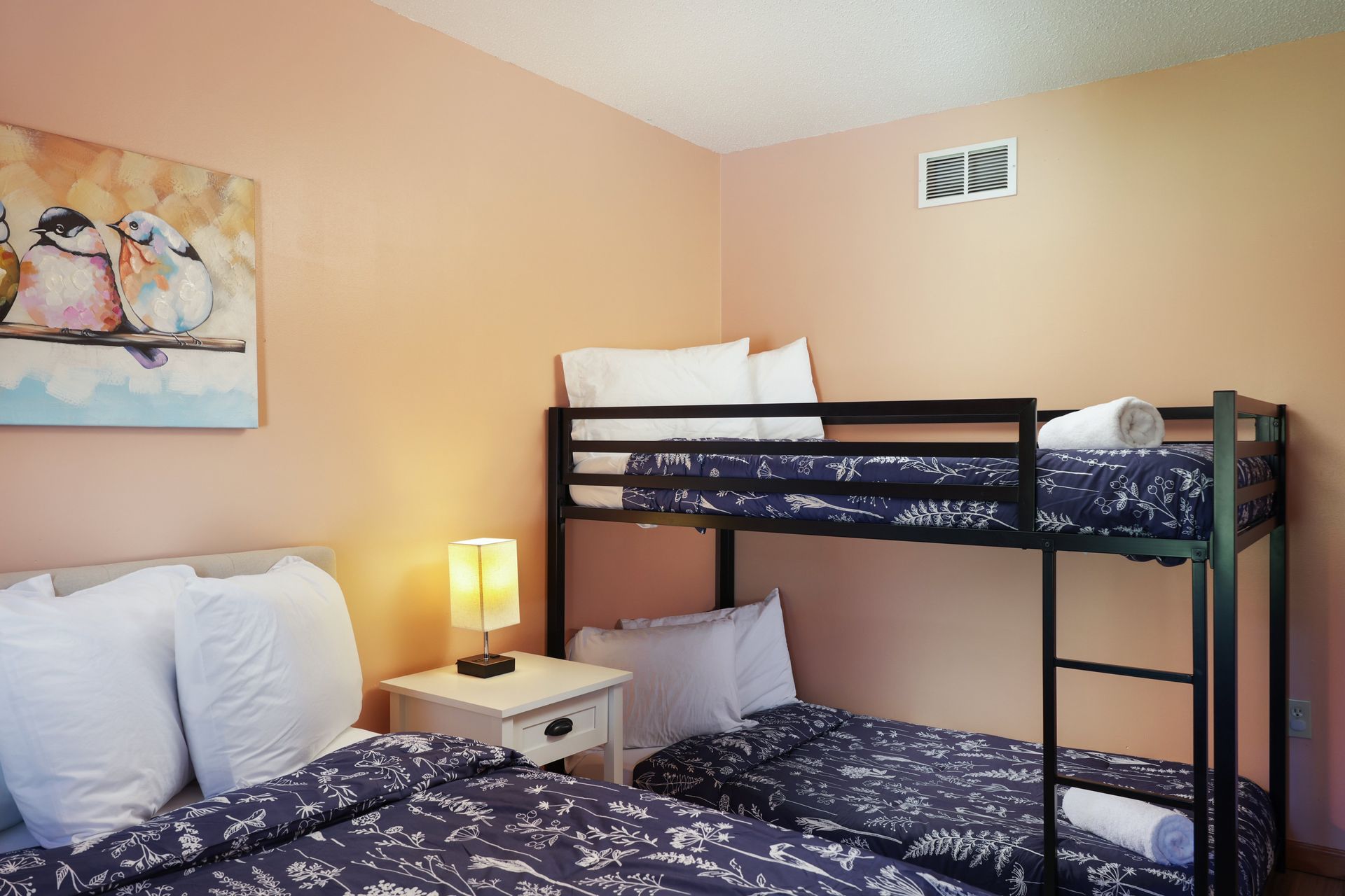 Spacious layout with a cozy feel