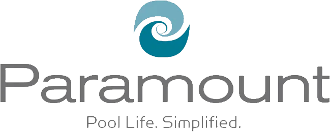 Paramount logo: teal and light blue wave symbol above the gray word 