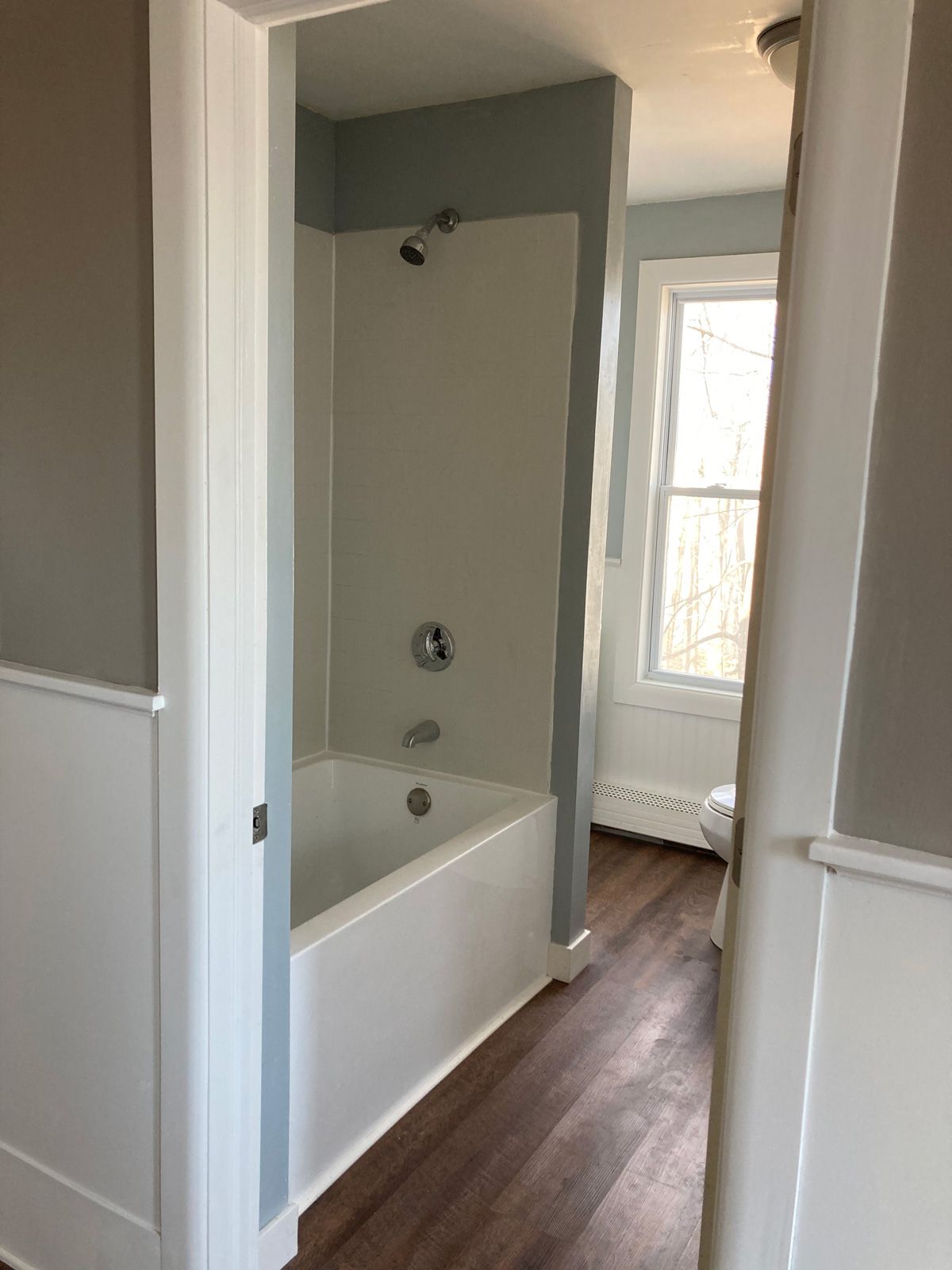 bathtub and toilet