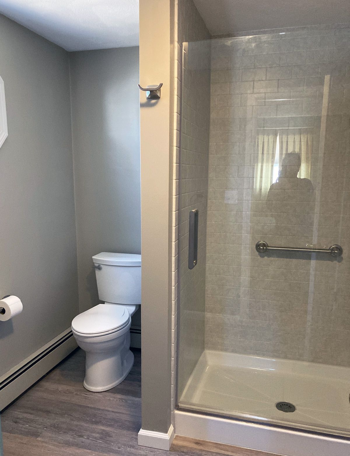 toilet and shower