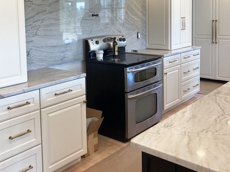 oven in a kitchen