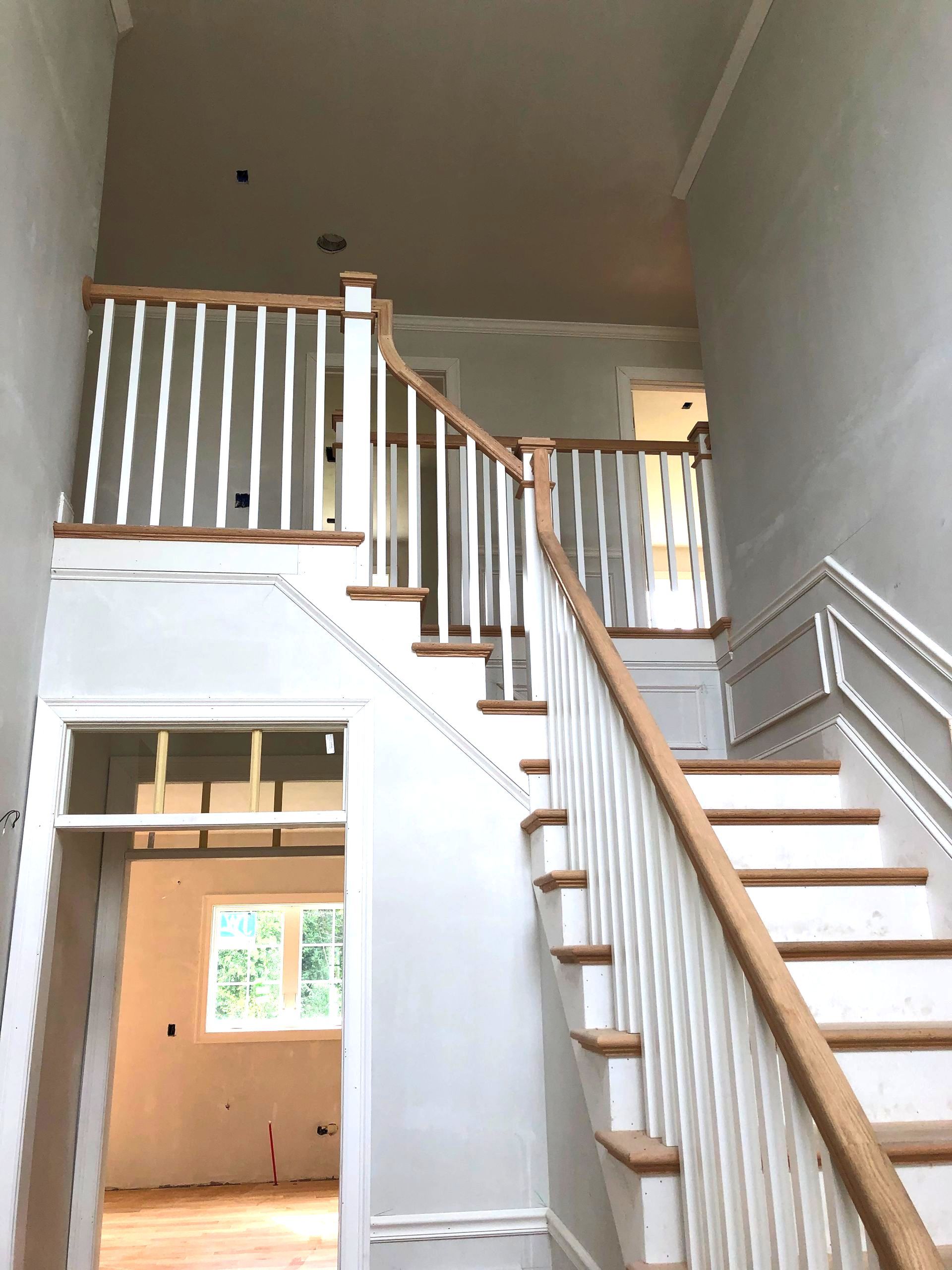 staircase and balcony under construction