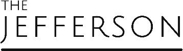 The Jefferson logo with black text and a horizontal black line beneath it on a white background