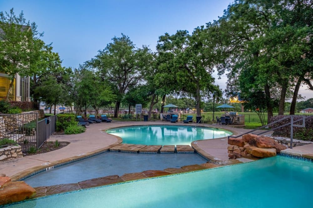 Resort Style Pool with Hot Tub at The Marquis at Brushy Creek