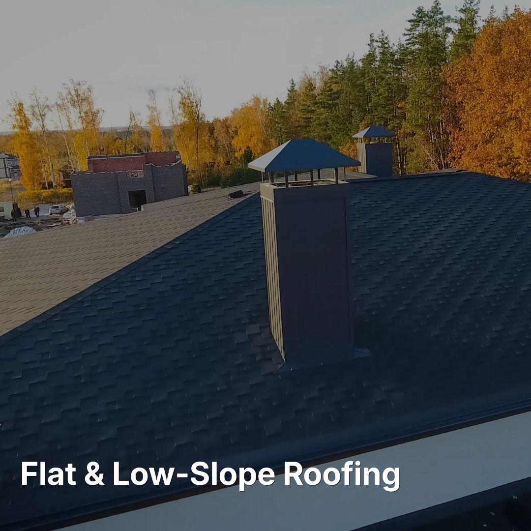 Low slope commercial roof