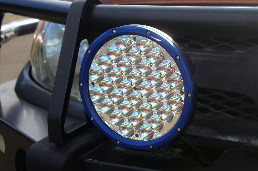 A Close Up Of A Light On The Front Of A Car — Maitland 4WD Centre In Newcastle, NSW