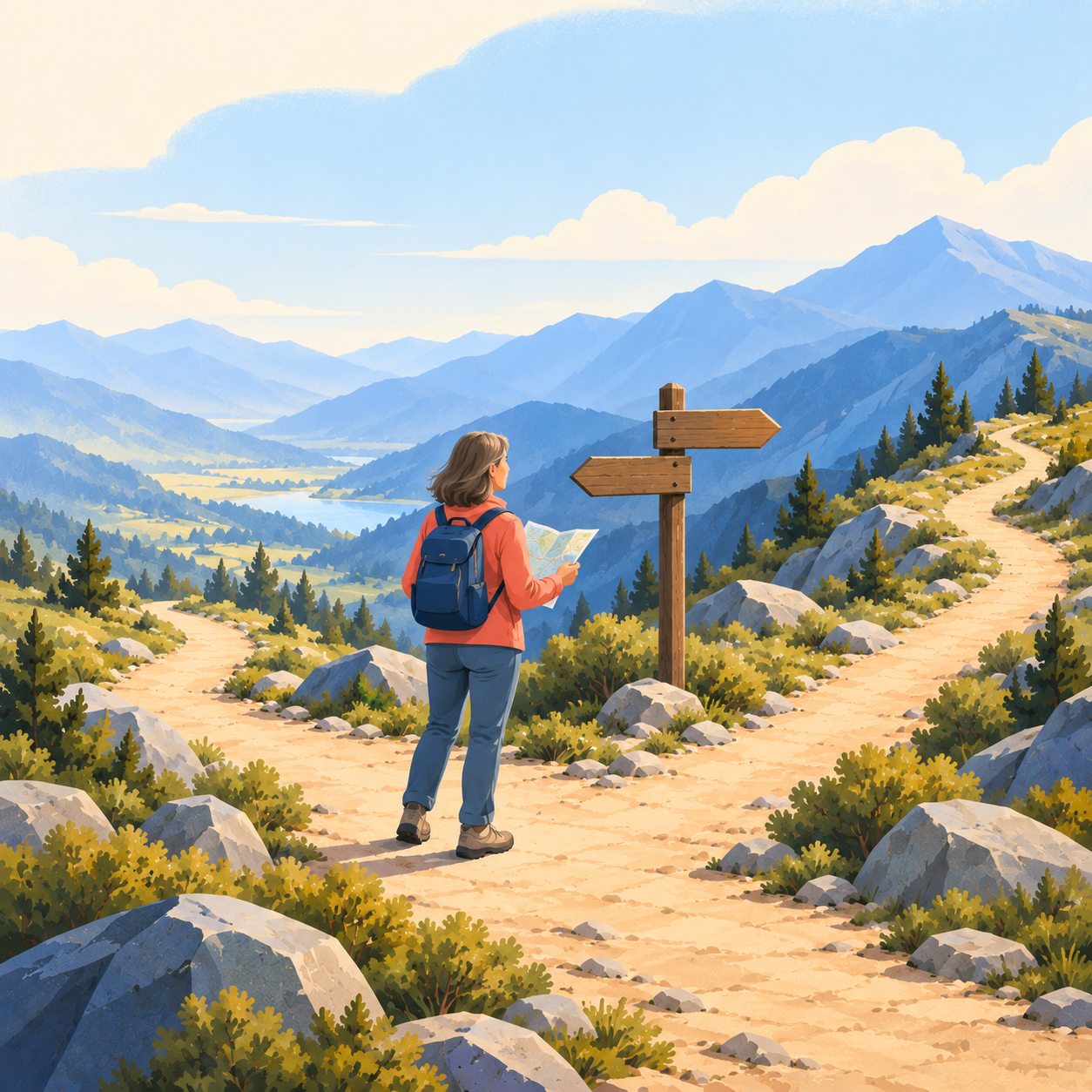 Choosing the mountain path