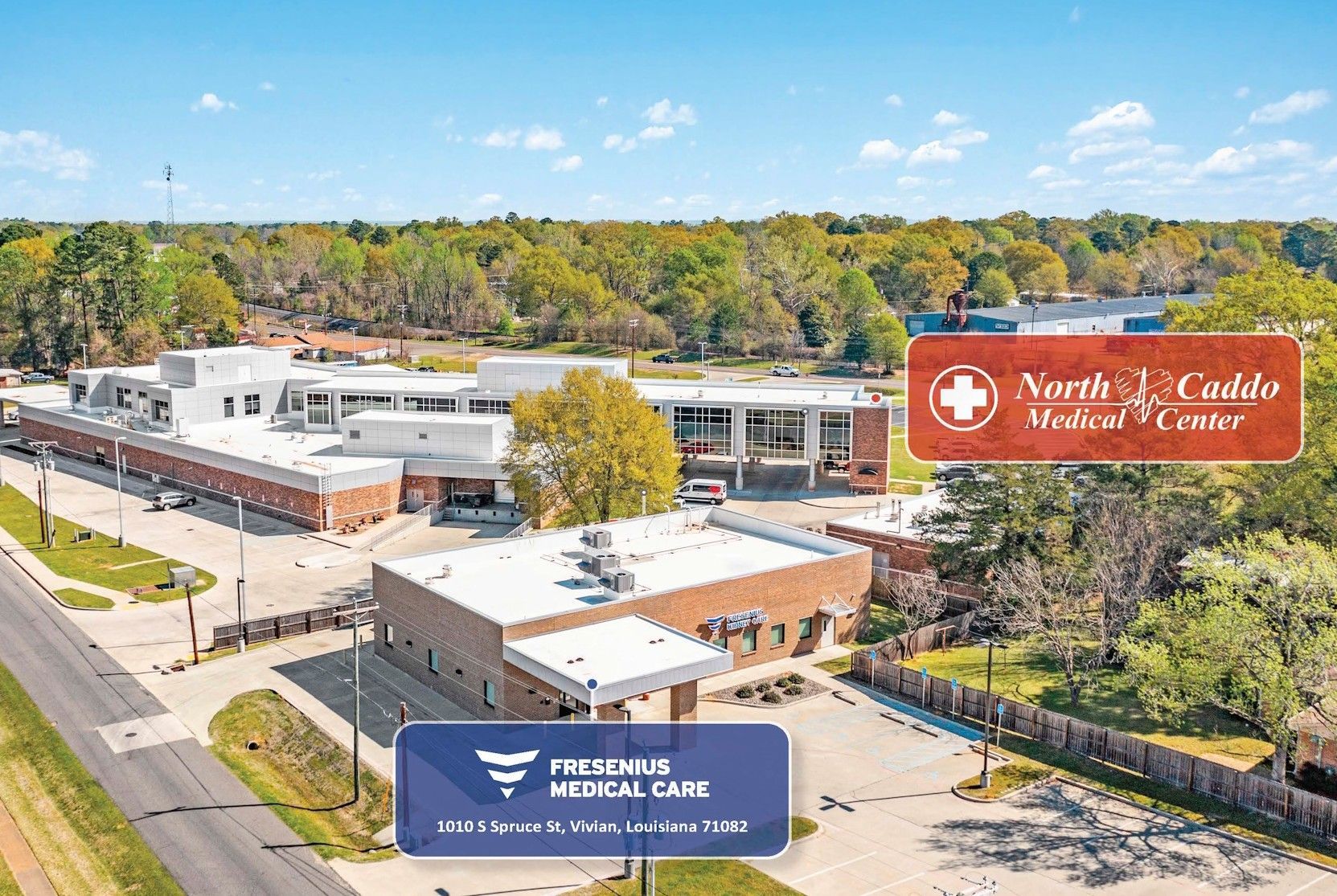 Fresenius Medical Care building and North Caddo Medical Center building