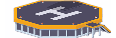 Landing Pad For Webb Aviation Helicopter