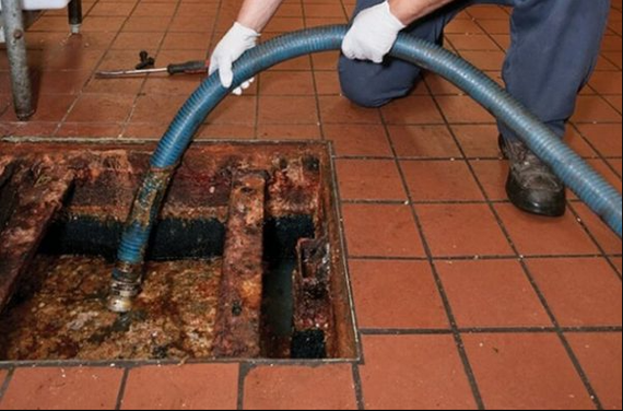 Commercial kitchen grease management and maintenance inspection