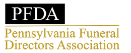 The logo for the pennsylvania funeral directors association