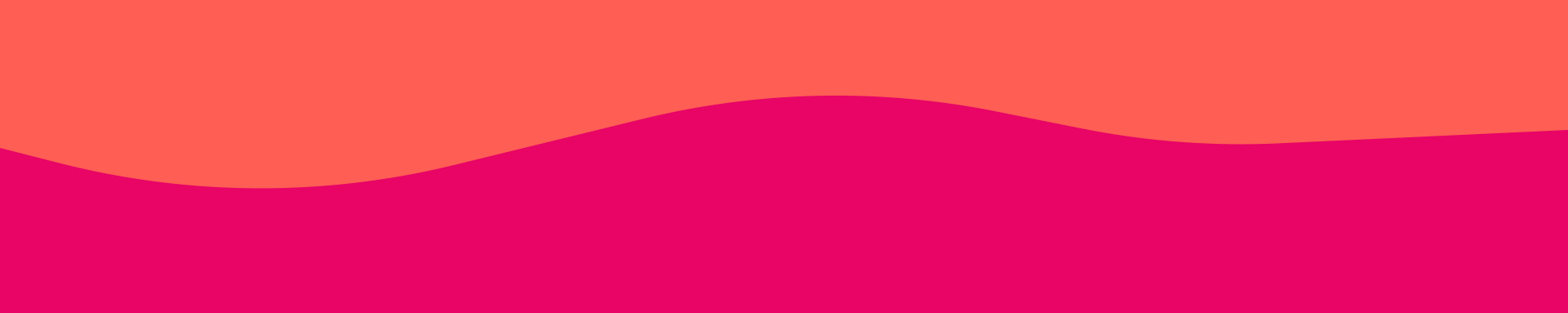 Abstract illustration of layered colors: coral and fuchsia. The middle layer undulates.