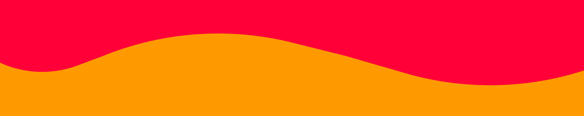 Red and orange abstract background with a wavy line dividing the colors.