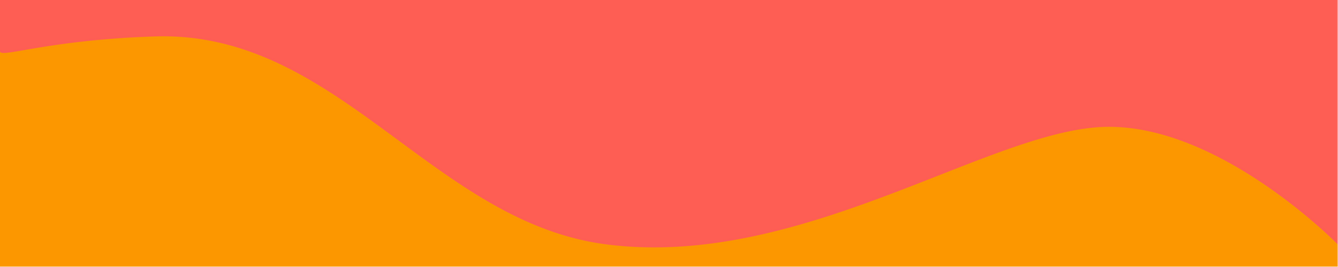 Abstract graphic: orange wave against a pink background.