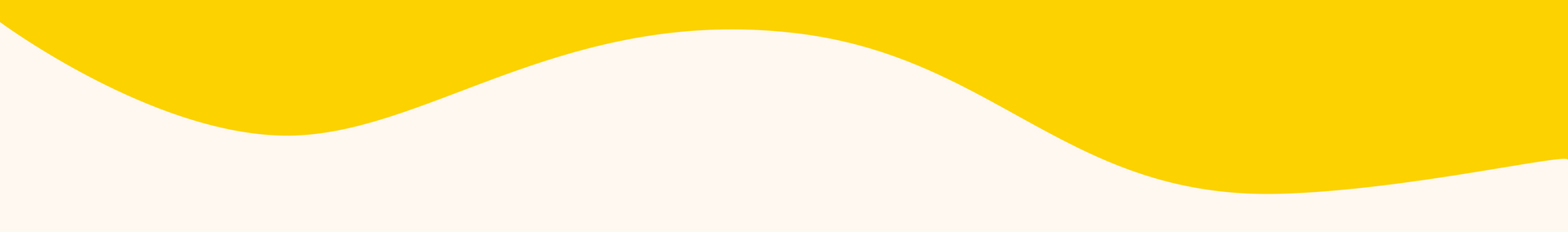 Yellow wavy line on a white background.