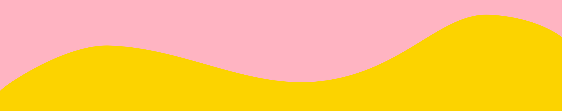 Pink background with yellow, blurred wavy shapes.