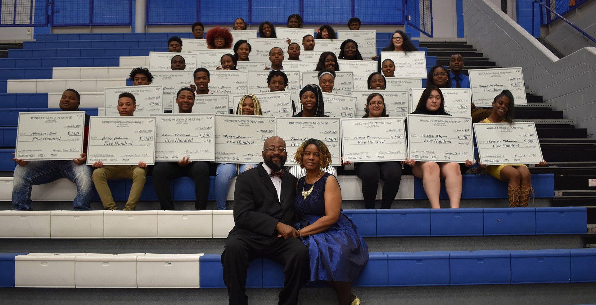 George Love, Stephanie and students George Love, Stephanie and students