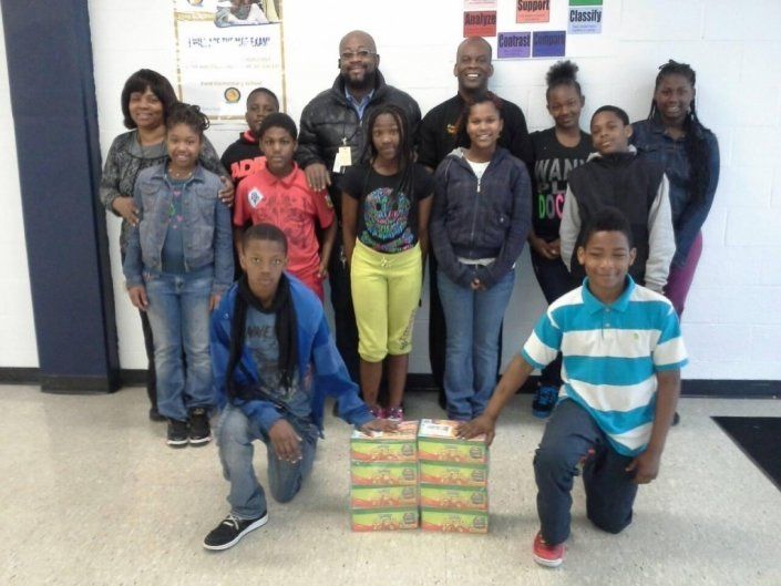 George Love and some students
