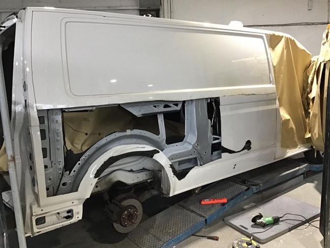 White Van, PW Body Repairs customer