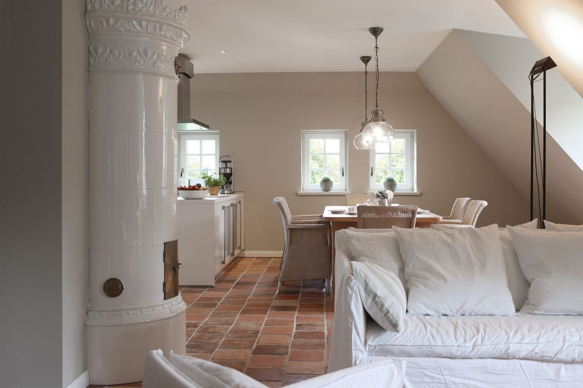 a bedroom with a bed and a picture on the wall .