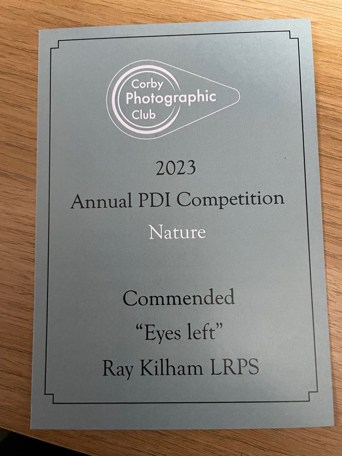 camera club awards