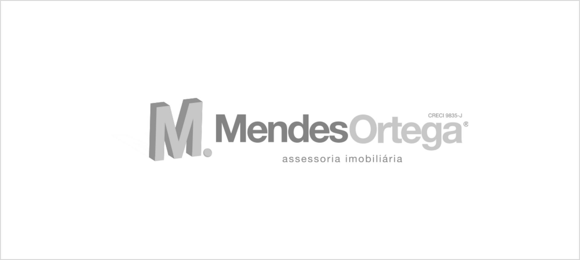 Logotipo da MendesOrtega em cinza sobre fundo branco.