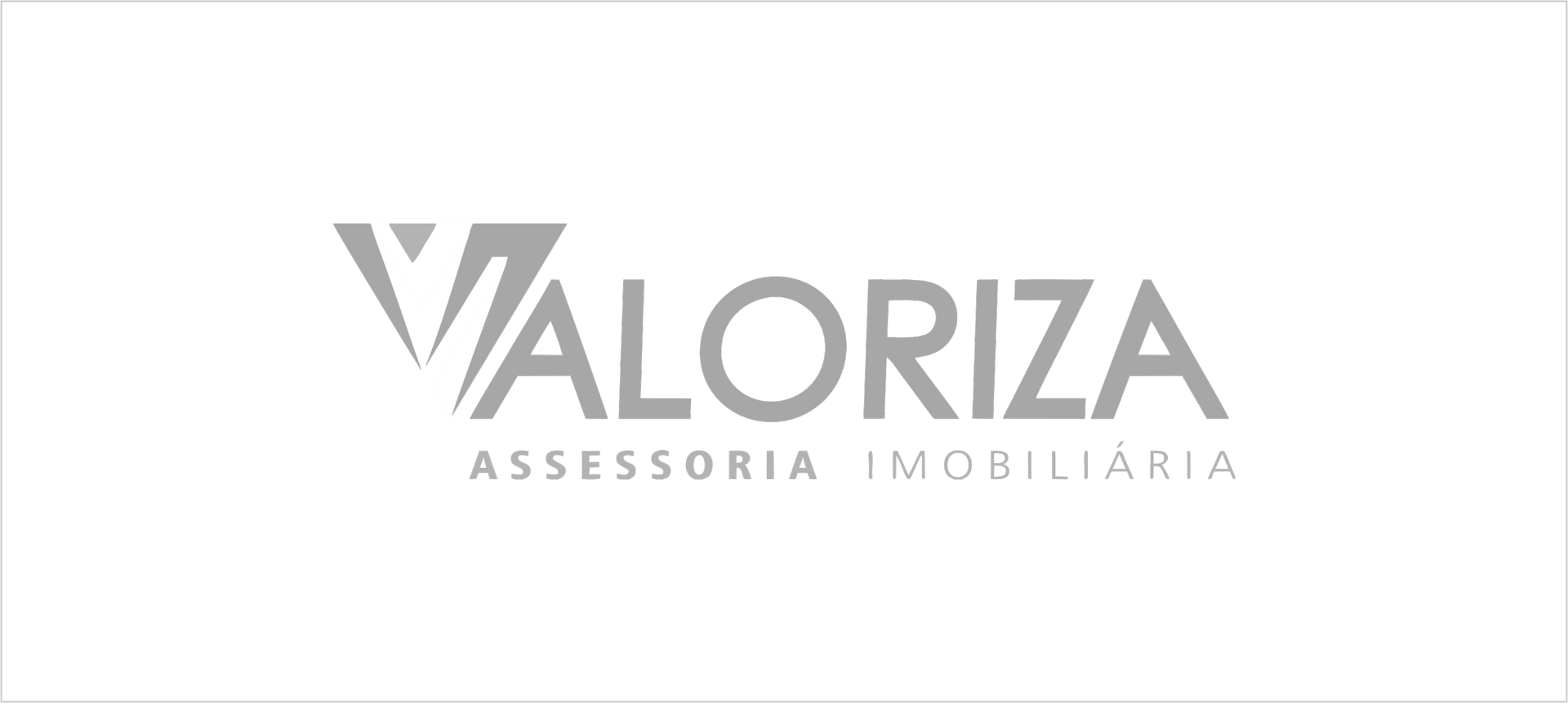 Valoriza Assessoria Imobiliária logo in gray on a white background