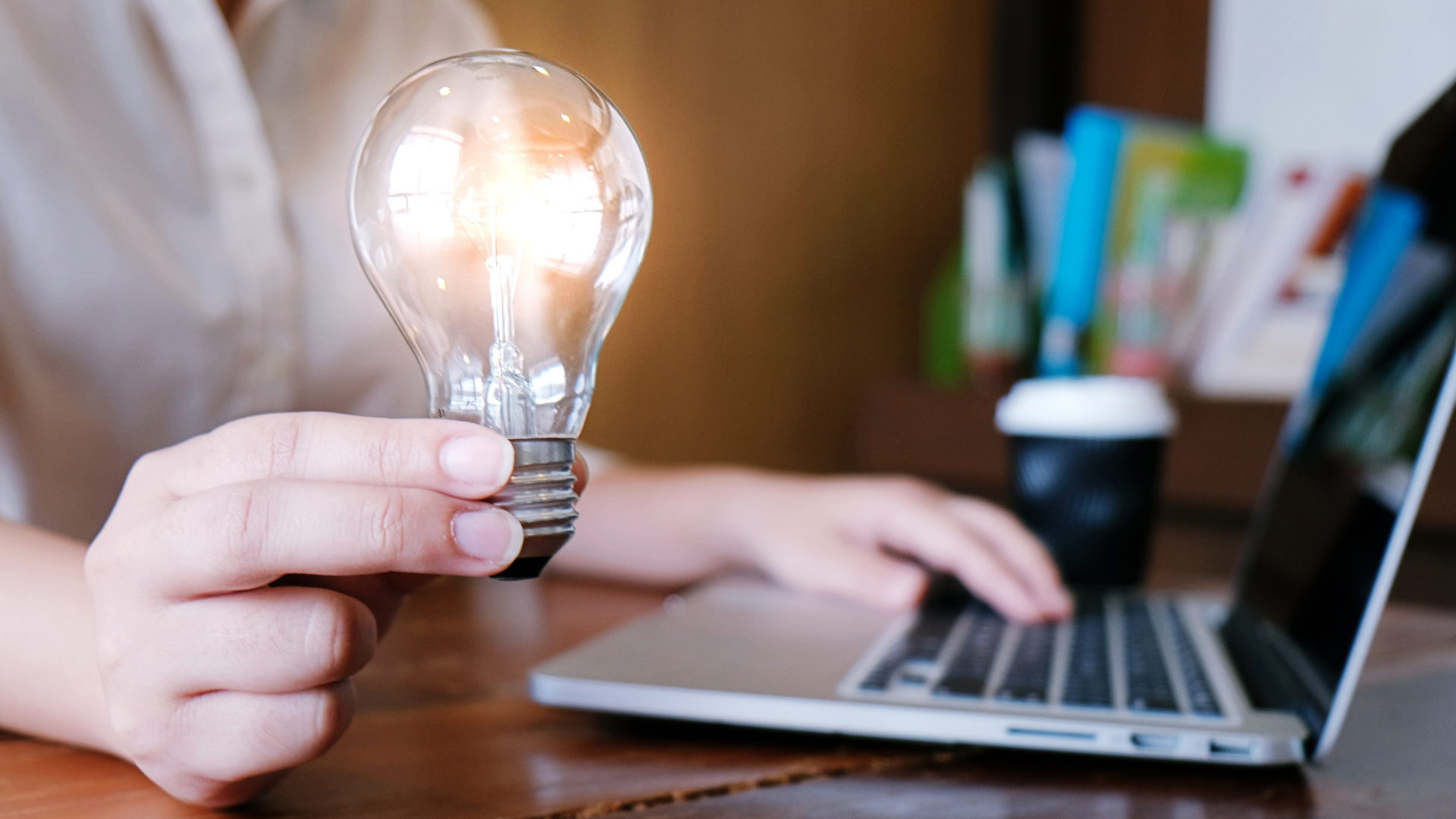 light bulb in laptop