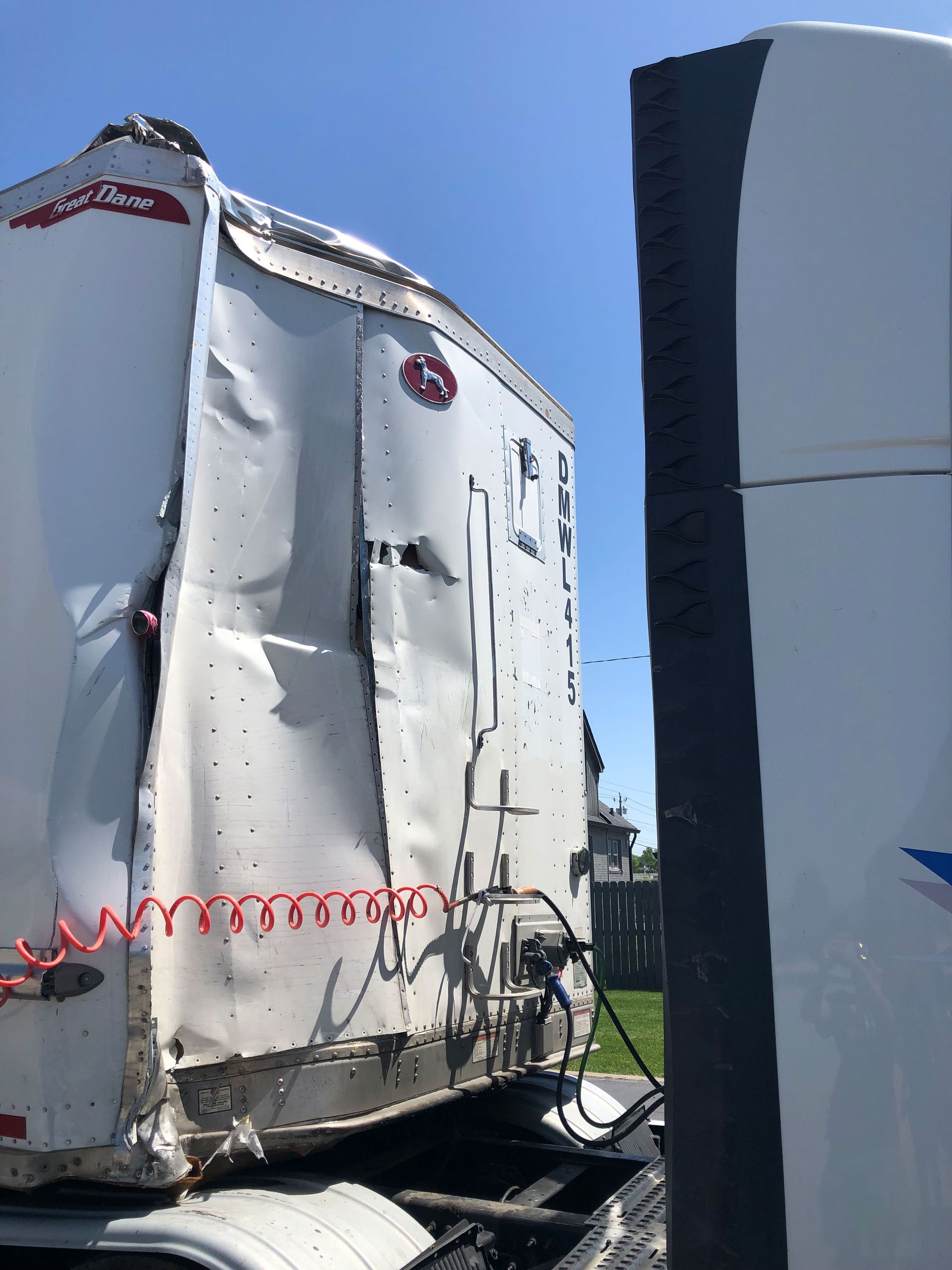 Flattened Trailer Truck Repairs