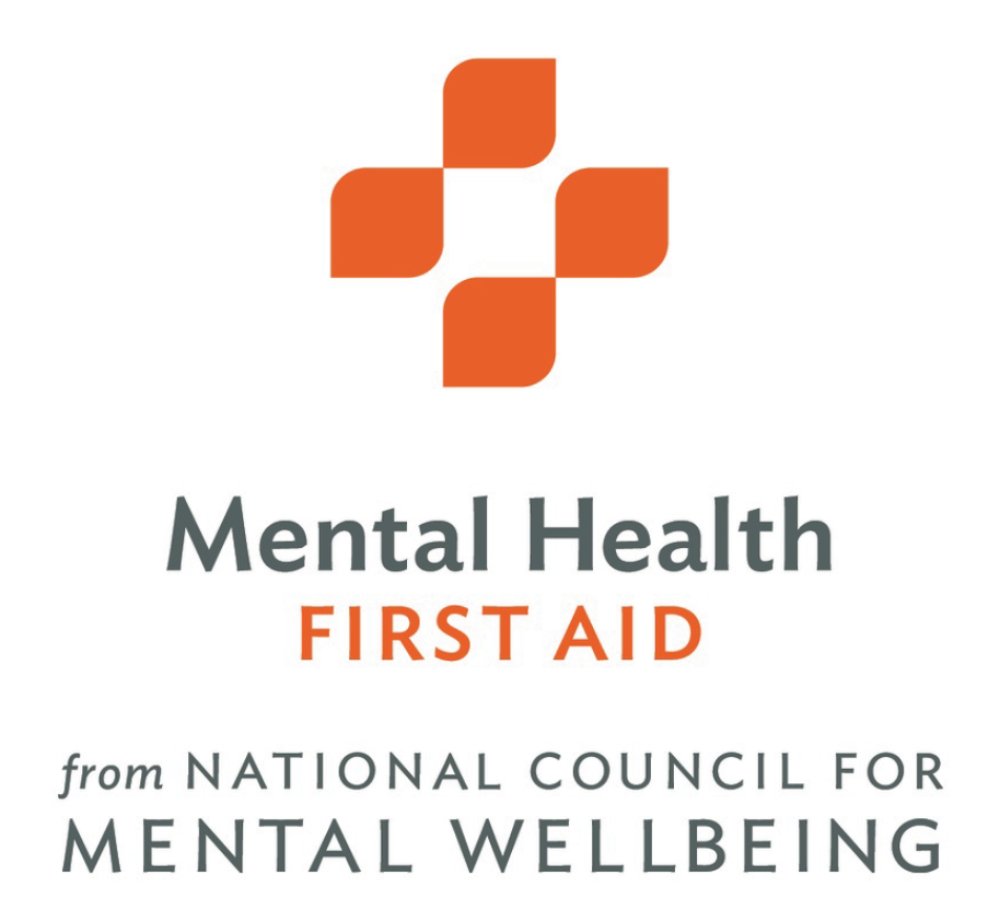 The logo for mental health first aid from national council for mental wellbeing